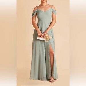 Birdy Grey Sage Devin Dress Size Medium with slit